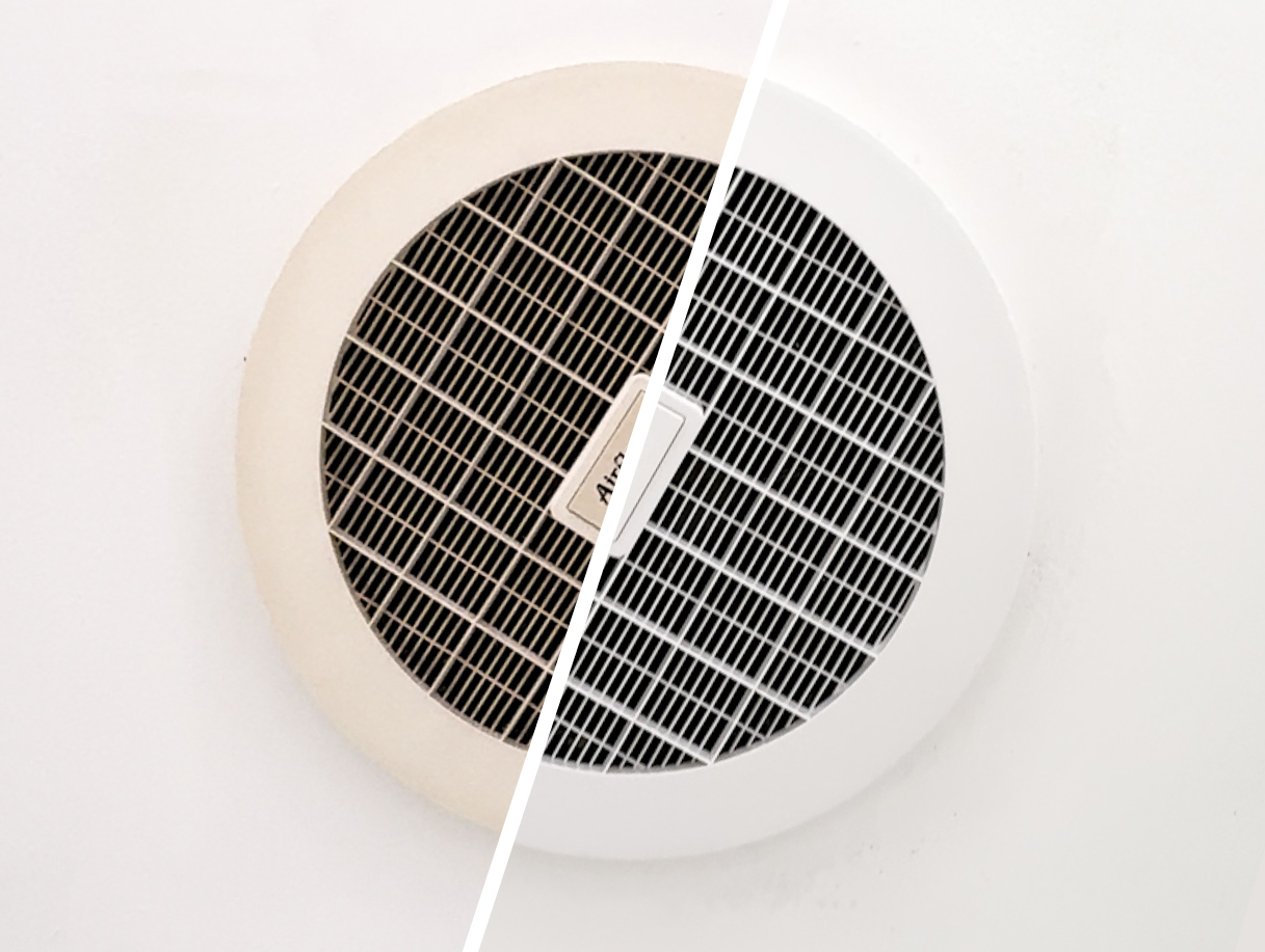 Yellowing air vent